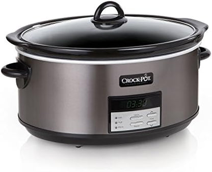 8 Quart Programmable Slow Cooker with Auto Warm - Curated Catalog U2