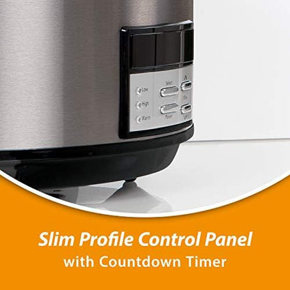 8 Quart Programmable Slow Cooker with Auto Warm - Curated Catalog U2