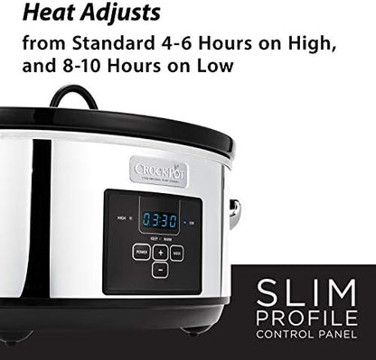 7 Quart Programmable Slow Cooker – Polished Platinum - Curated Catalog S4