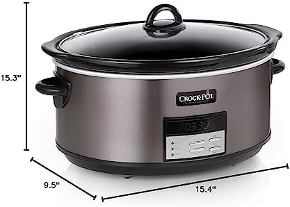 8 Quart Programmable Slow Cooker with Auto Warm - Curated Catalog U2