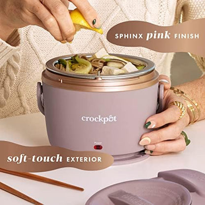 Electric Lunch Box Food Warmer 20oz – Blush Pink - Curated Catalog D2