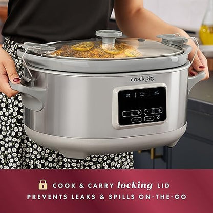 7 Quart Programmable Cook & Carry Slow Cooker - Curated Catalog A6
