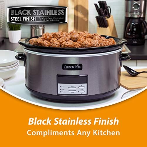 8 Quart Programmable Slow Cooker with Auto Warm - Curated Catalog U2