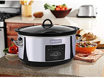 7 Quart Programmable Slow Cooker – Polished Platinum - Curated Catalog S4