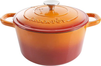 3 Quart Enameled Cast Iron Dutch Oven – Aqua - Curated Catalog J6