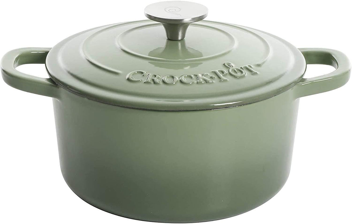 3 Quart Enameled Cast Iron Dutch Oven – Aqua - Curated Catalog J6