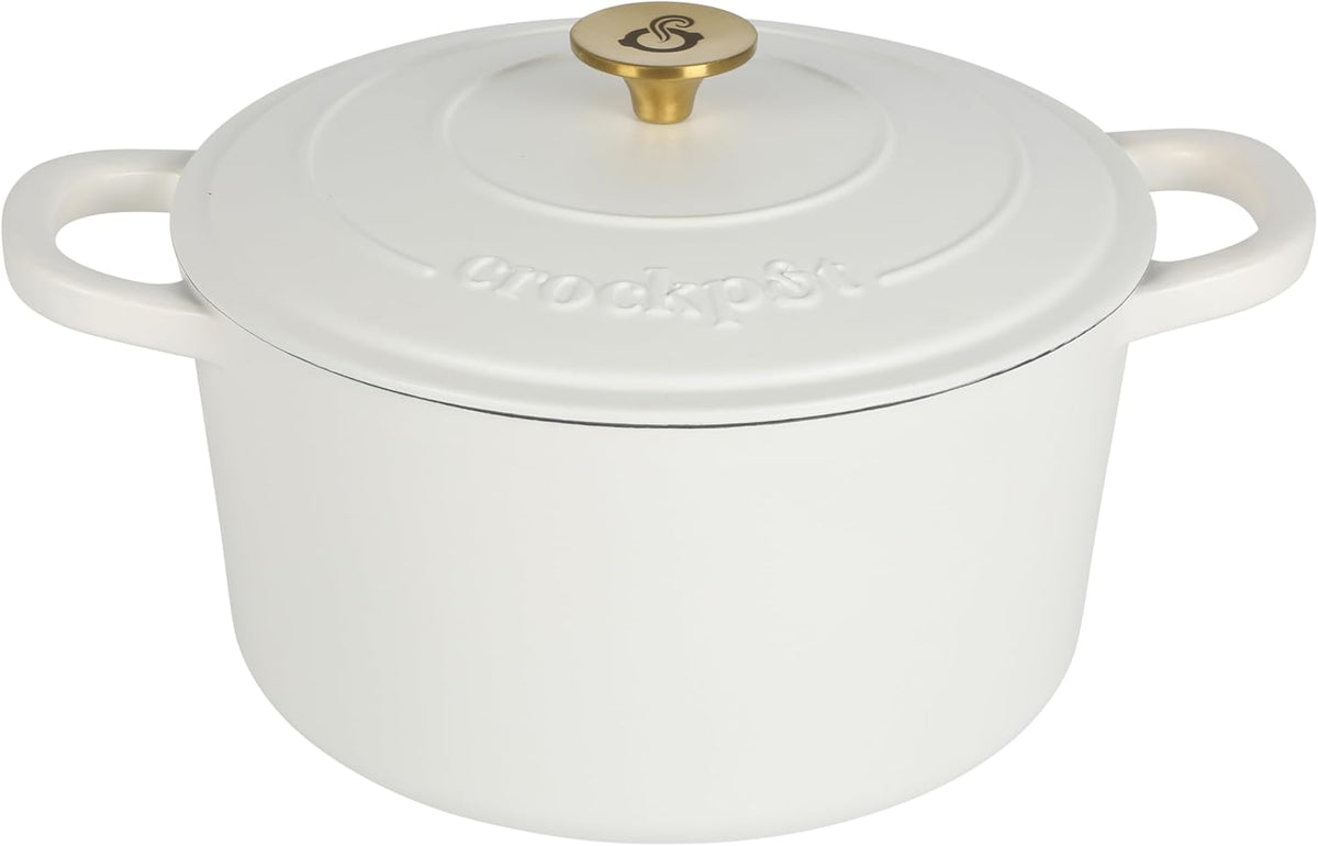 3 Quart Enameled Cast Iron Dutch Oven – Aqua - Curated Catalog J6