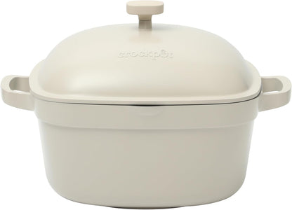 3 Quart Enameled Cast Iron Dutch Oven – Aqua - Curated Catalog J6