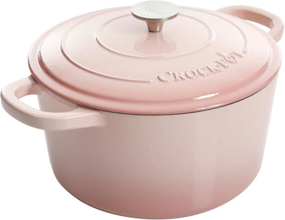 3 Quart Enameled Cast Iron Dutch Oven – Aqua - Curated Catalog J6