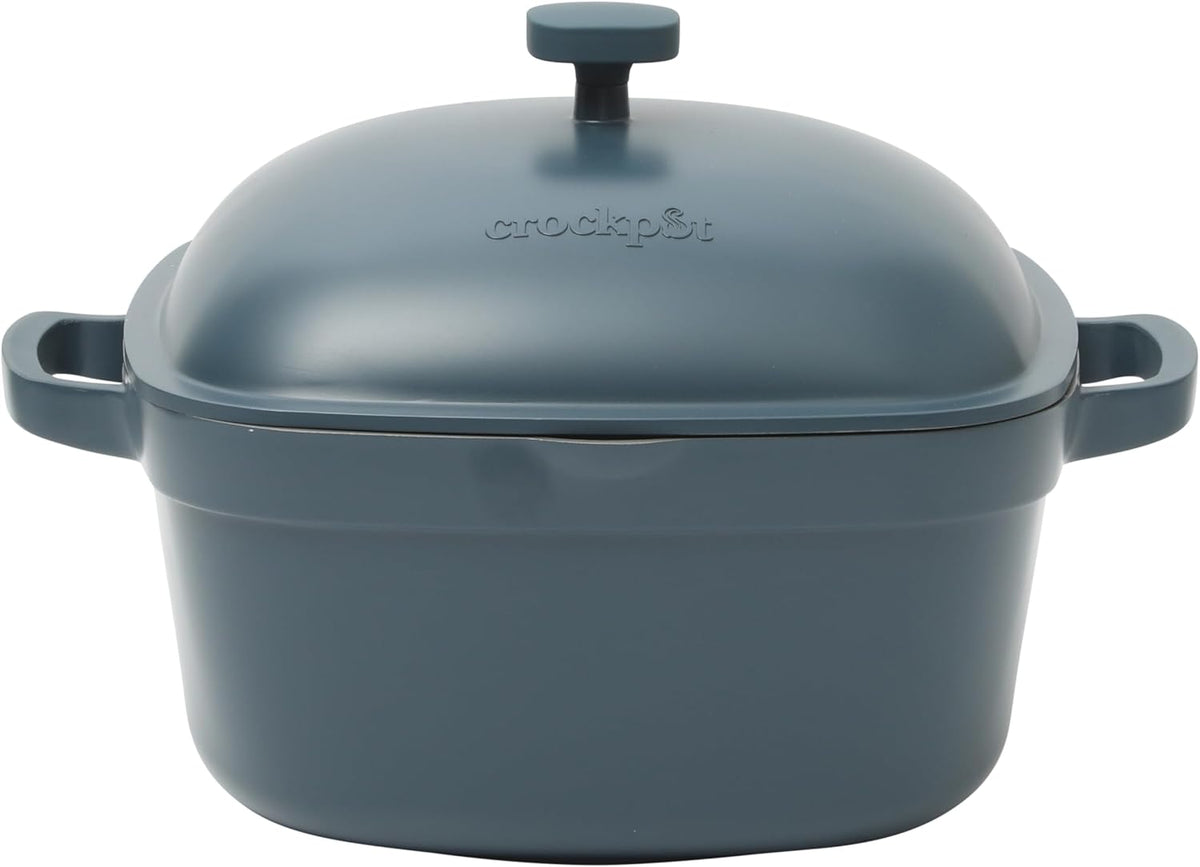 3 Quart Enameled Cast Iron Dutch Oven – Aqua - Curated Catalog H9