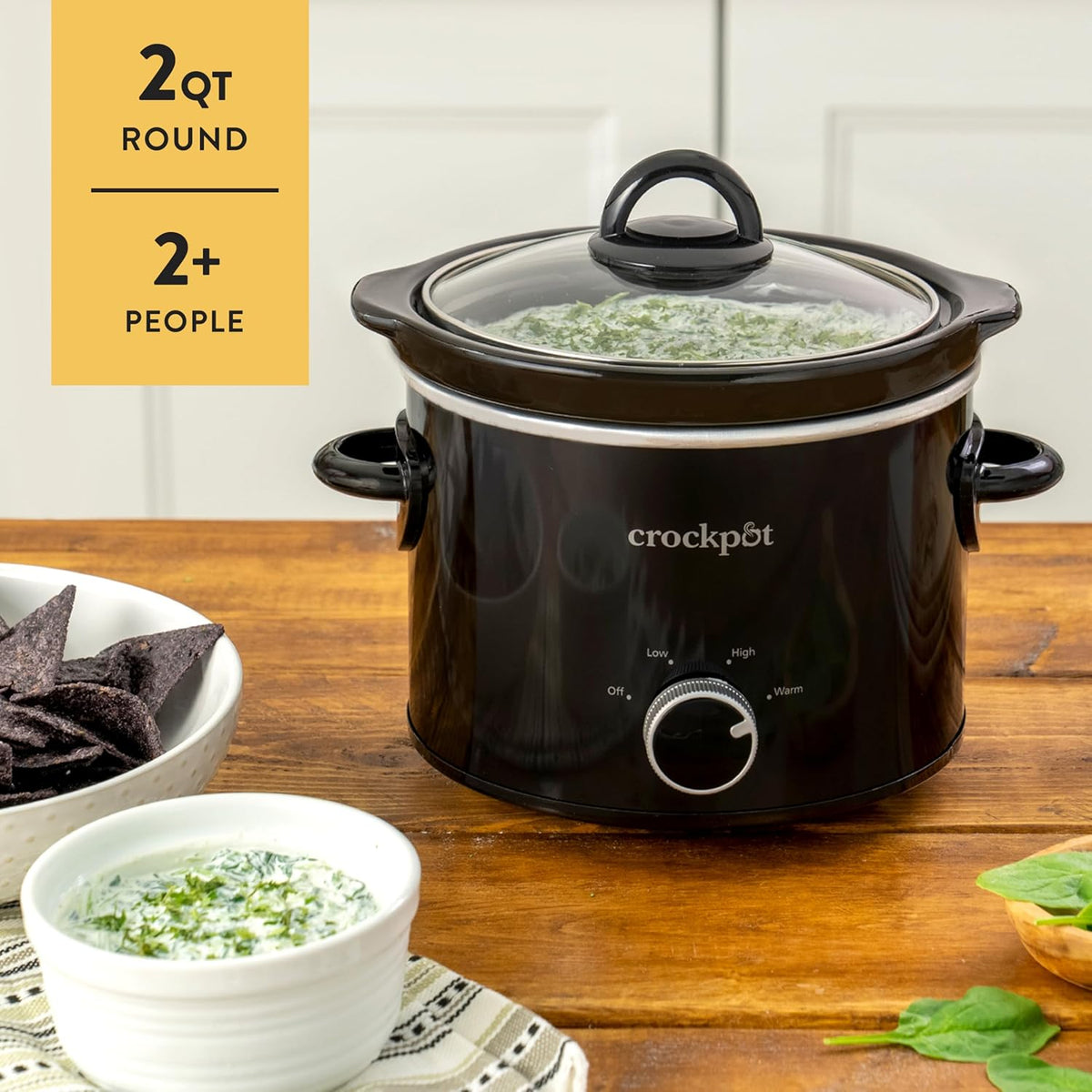 2 Quart Mini Slow Cooker – Classic Compact Cooker - Curated Catalog O0